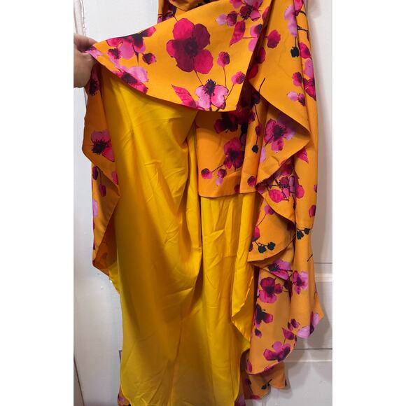 NWT Hutch Tansy Asymmetrical Floral V Neck Wrap Dress Size S - Picture 7 of 14